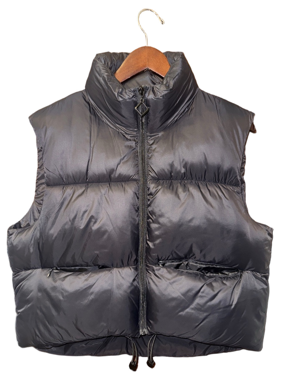 Anaysn Women's Black Puffer Vest - Lightweight Insulated Vest Size L